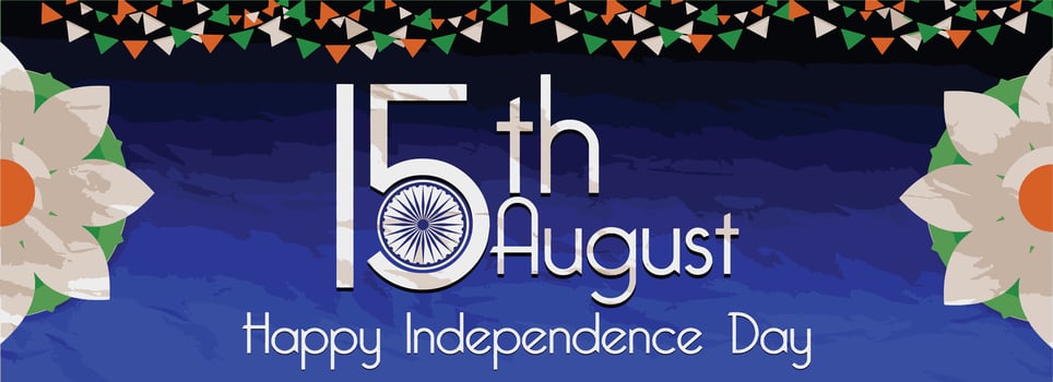 Happy independence day India Template Design Illustration design. vector