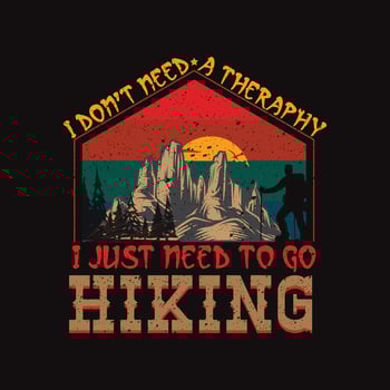 Hiking t shirt vector