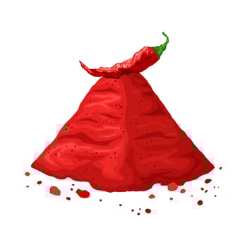 chili paprika red cartoon vector illustration