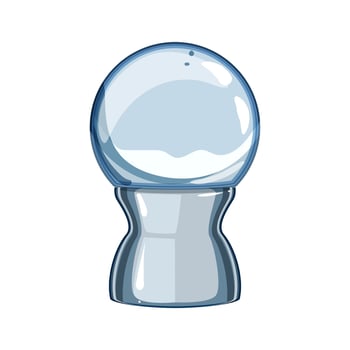 winter snow ball cartoon vector illustration