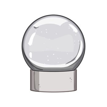 merry snow ball cartoon vector illustration