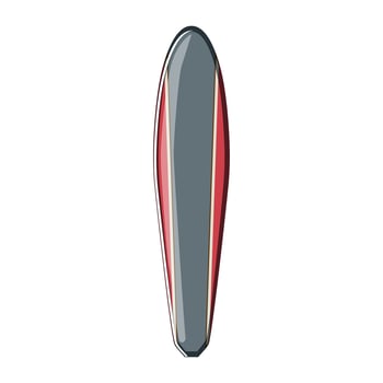 surf surfboard beach cartoon vector illustration