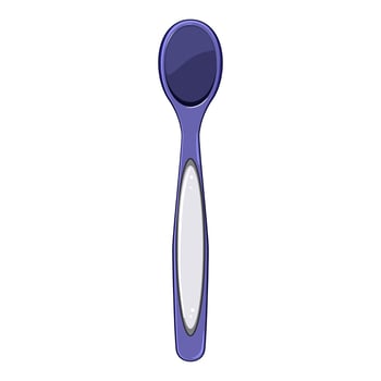 kid toddler spoon cartoon vector illustration