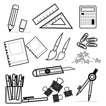 stationary tools craft color box items png