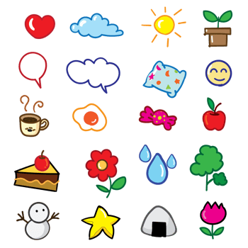 cloud heart sun tree coffee objects png