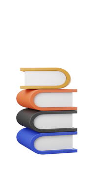 3D rendering of stack of books in minimal style, Knowledge education concept png