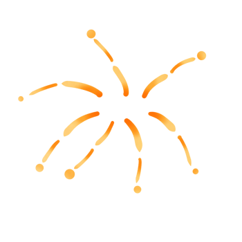 Fireworks isolated on transparent background png