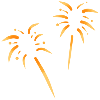 Fireworks isolated on transparent background png