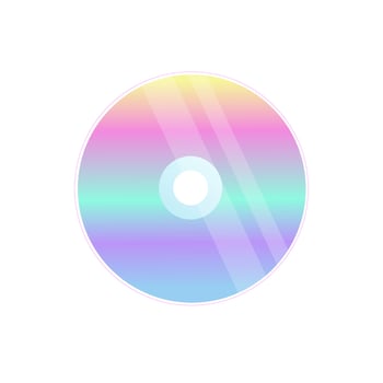 neon cd disc from the '00s vector