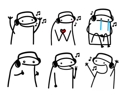 Vector flork meme internet vector