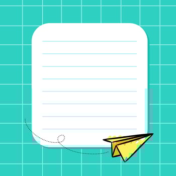Back to school - school supplies - notepad, notebook and rocket vector