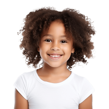 Beautiful african american girl isolated png