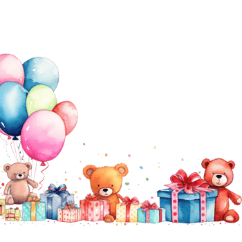 Birthday watercolor background png