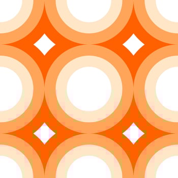 Abstract seamless pattern background circle orange shade illustrarion vector