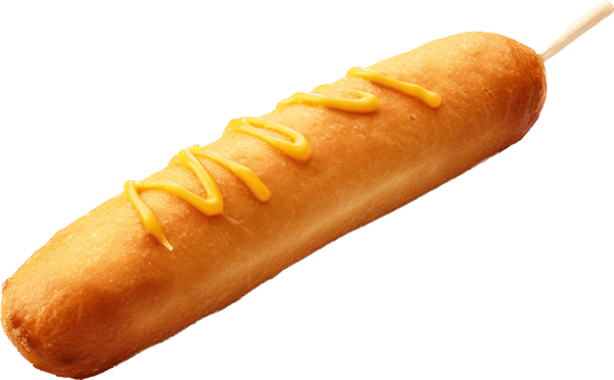Corndog png with AI generated.