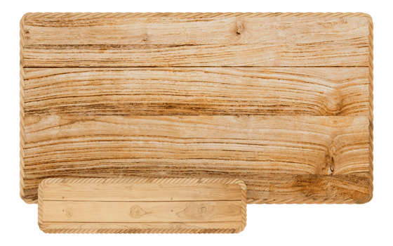 Wooden signboards, empty Blank, wood banners, planks, board. Signs for messages for pathfinding. Illustration with space for text. png