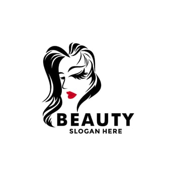 Beauty logo salon and hair treatment logo design, Beauty woman fashion logo template vector