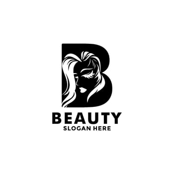 Beauty logo salon and hair treatment logo design, Beauty woman fashion logo template vector
