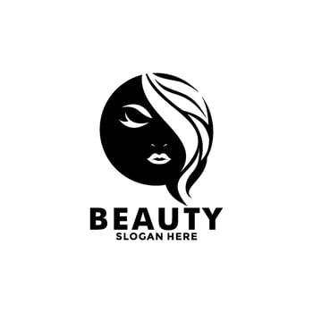 Beauty logo salon and hair treatment logo design, Beauty woman fashion logo template vector