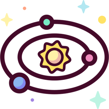 solar system illustration design png