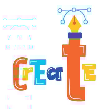 Trendy Create Design vector