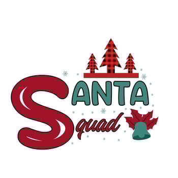 santa squad . vector