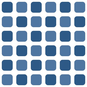 Navy blue rounded square pattern. Rounded square vector pattern. Seamless geometric pattern for clothing, wrapping paper, backdrop, background, gift card.