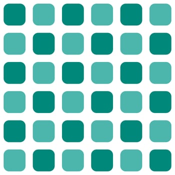 Green rounded square pattern. Rounded square vector pattern. Seamless geometric pattern for clothing, wrapping paper, backdrop, background, gift card.