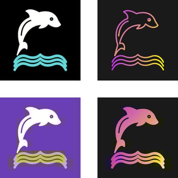 Dolphin Vector Icon