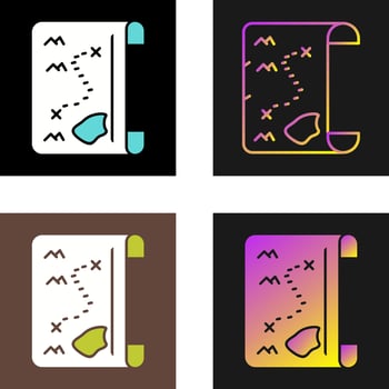 Pirate Map Vector Icon