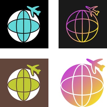 International Flights Vector Icon
