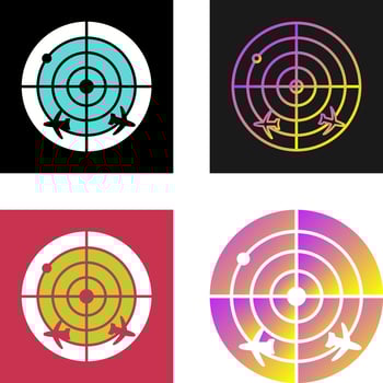 Radar Screen Vector Icon
