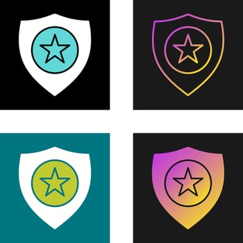 Police Badge Vector Icon