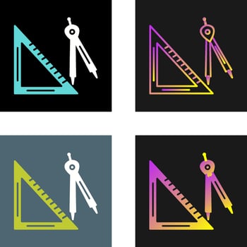 Set Square Vector Icon