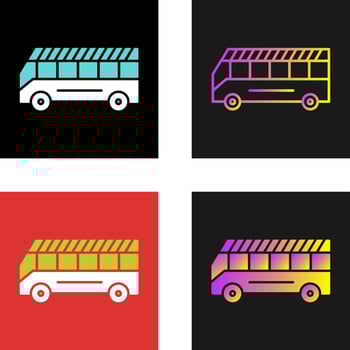 School Bus Vector Icon