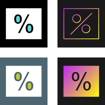 Percentage Vector Icon
