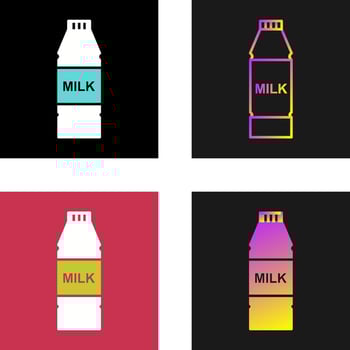 Milk Bottle Vector Icon