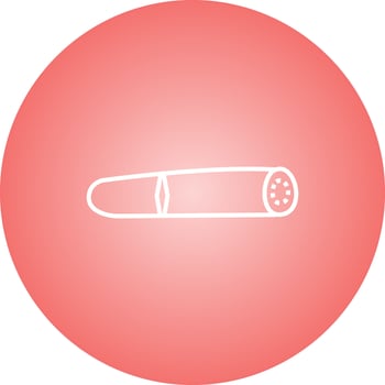 Unique Cigar Vector Line Icon