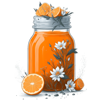 Watercolor Stylish Modern Jar PNG Design, Generative AI