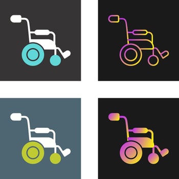 Wheel Chair Vector Icon