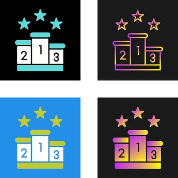 Podium Vector Icon