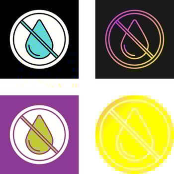 No Water Vector Icon