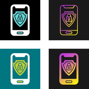 Mobile Security Vector Icon