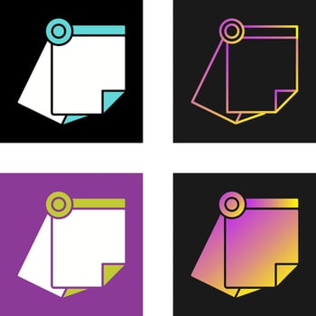 Sticky Note Vector Icon