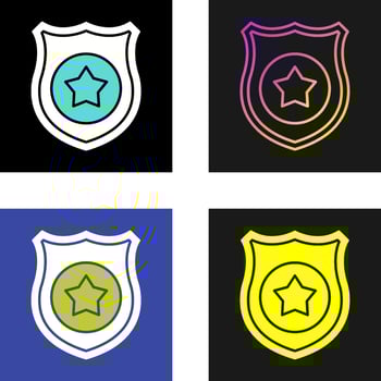 Police Shield Vector Icon