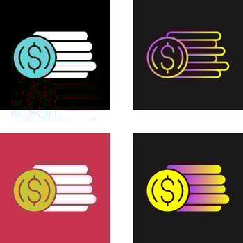 Coins Vector Icon
