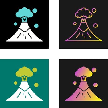 Volcano Vector Icon