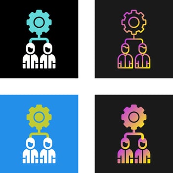 Team Management Vector Icon
