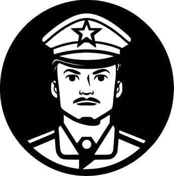 Army - Minimalist and Flat Logo - Vector illustration