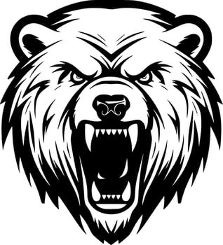Bear, Minimalist and Simple Silhouette - Vector illustration